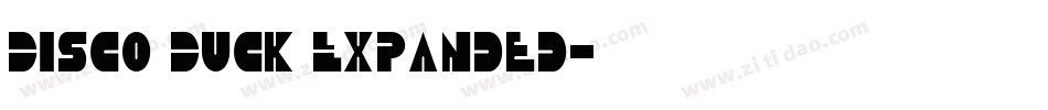 Disco Duck Expanded字体转换